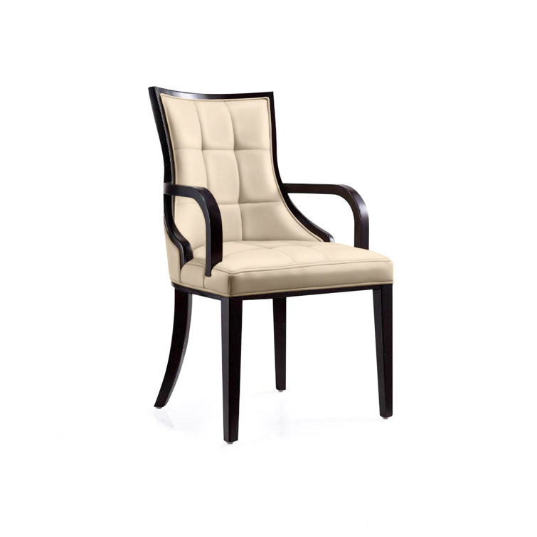 Upholstered Solid Wood Arm chair