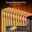 VonHaus 2500 Watt Electric Radiator Space Heater with Adjustable Thermostat-65002322