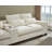 132" U Shape Sectional Sofa Cloud Couch With Removable Ottomans-1745785588