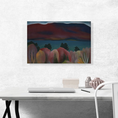 «Lake George 1922» par Georgia O-Keeffe, reproduction d'art sur toile tendue