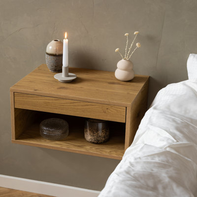 Rovirosa 50cm W Solid + Manufactured Wood Bedside Table