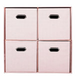 Cube Organizer Shelf with 4 Storage Bins