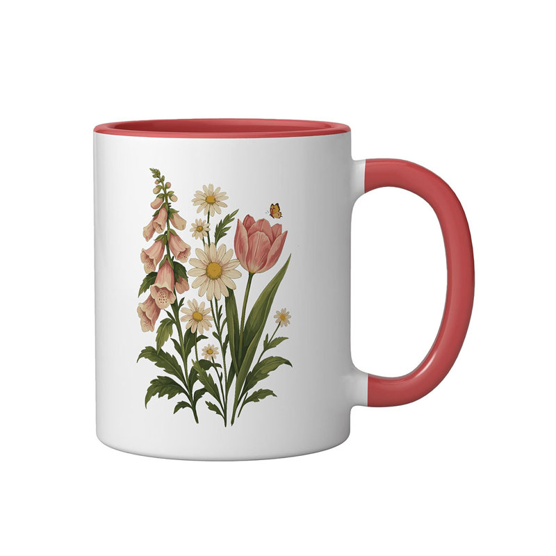Ceramic Coffee Mug, Red