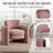 Double-layer Upholstered Armchair Barrel Accent Chair-59484712