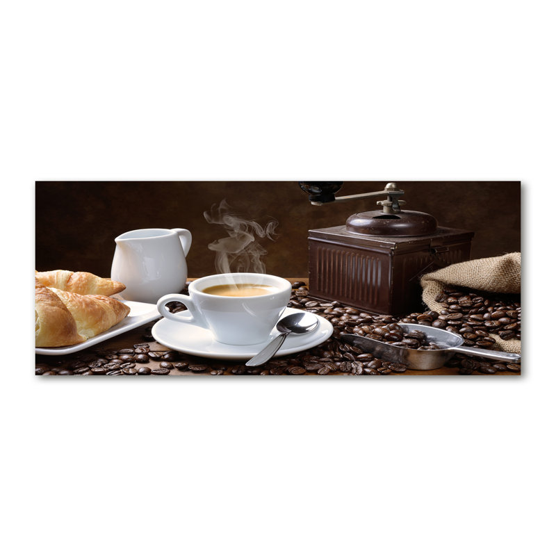 Croissants And Coffee - Wrapped Canvas Print