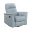 Fauteuil inclinable et pivotant en cuir-11409362