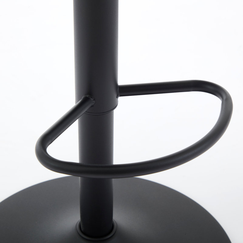 Ensemble de 2 tabourets de bar avec tabourets de bar et tabourets de bar réglables à hauteur réglable, Noir, Noir