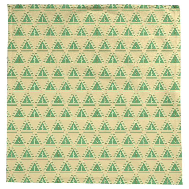 Nappe d’arbre minimaliste classique Barbra, Jaune / vert