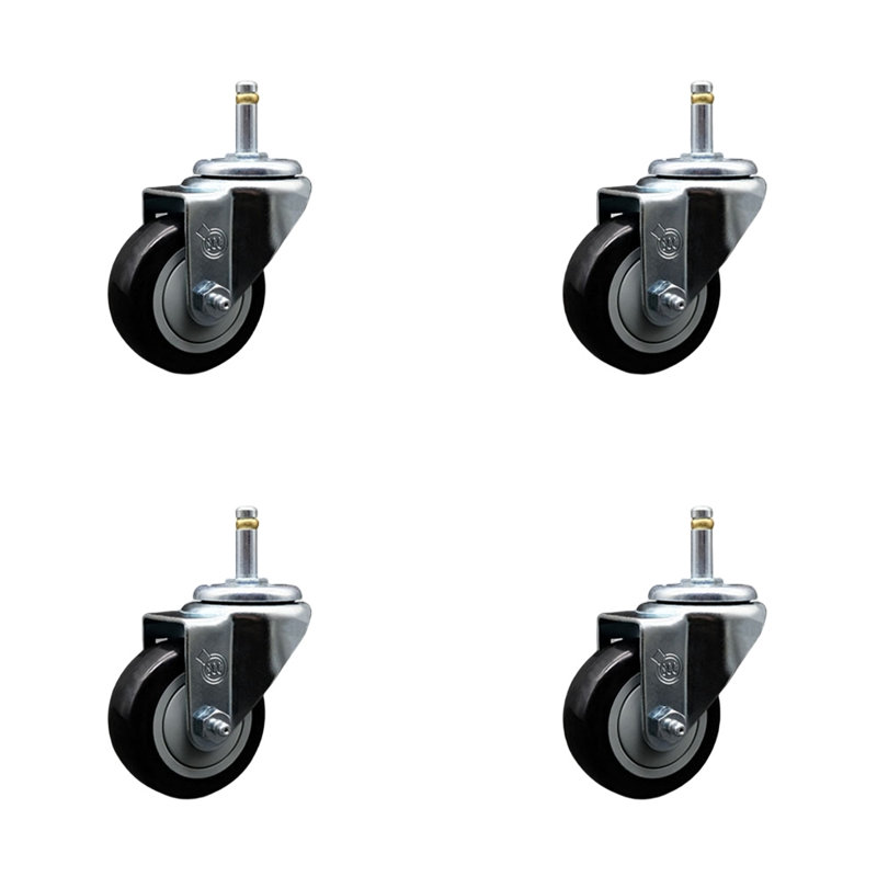 Polyurethane Caster, Black