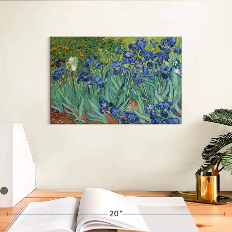 Harnek Irises 1889, 8" H x 12" W