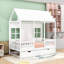 Lit simple en bois avec lit gigogne Red Barrel Studio®-467651885-416639843