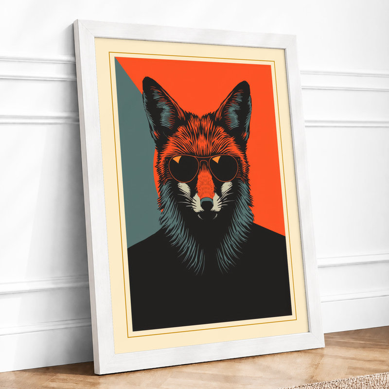 Fox-Headed Figure Modern - Print, A3 - 42.0 x 29.7 cm, White