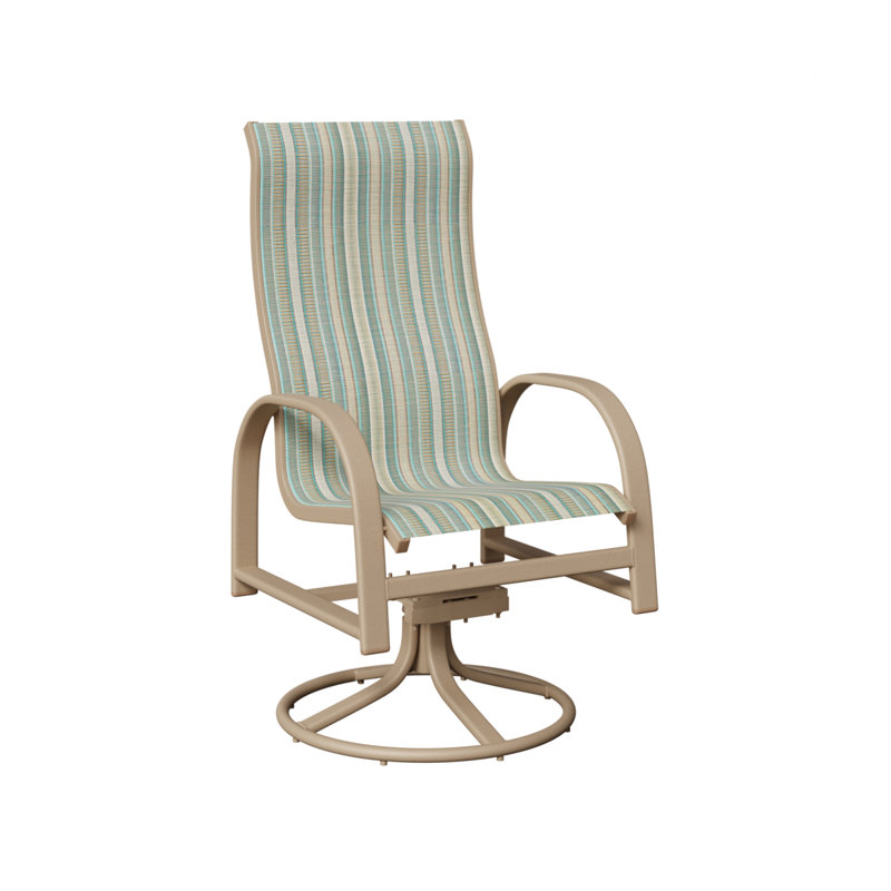 Chaise berçante berçante Berlin, Spa à rayures Windsor, Sahara moucheté