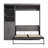 Arlex Bed and Storage Unit with Doors (89W)-88513631-91638369