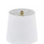Lampe de table 20 po en résine dorée avec chapeau et costume et abat-jour en lin-780945433-780945432