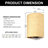 9.4inch Boho Rattan 1 - Light Wall Sconce