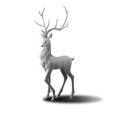 Nordic Elk Fiberglass Sculpture Piece