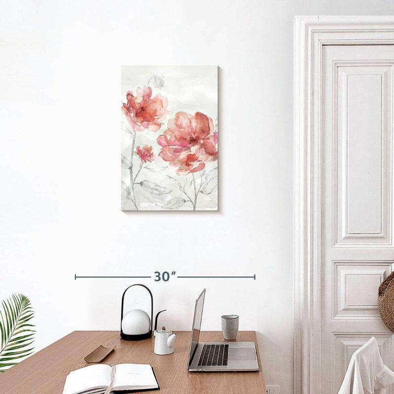 Harnek Blush Botanical I, 24" H x 16" W