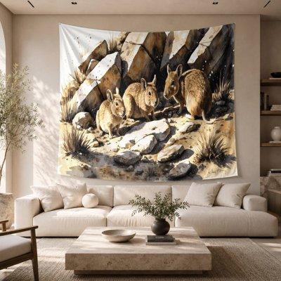 Tapisserie murale Wildlife Rock Hyrax