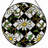 7.8"H Daisy Lattice Stained Glass Window Panel-643419689