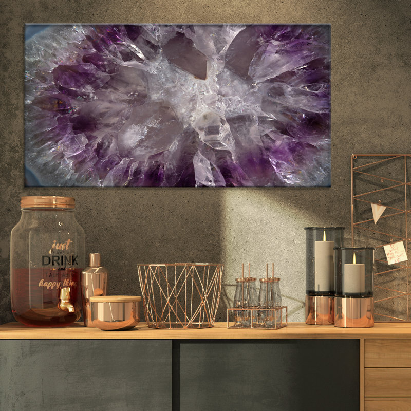 « crystal texture », reproduction d’impression sur toile tendue, H 16 po x l 32 po x P 1 po