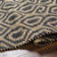 Shealy géométrique tissé à plat à la main et recyclé P.E.T. Tapis noir / brun clair-1279976805