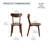 100% Solid Oak 17.7"H Side Chairs-1265968644