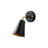 Industrial Wall Lamp with Metal Body, Black & Gold Finish, 10 x 10 x 8.3 inches | E27 Socket, Max 40W | IP20 Rated, Perfect for Scandinavian & Hotel Decor | Stylish and Functional Lighting Solution-1937108698