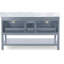 Meuble-lavabo double 61 po avec plateau en marbre Avyn-1022981568