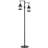 66.3" Vintage-Style Dual Head Metal Floor Lamp with Marble Base and Dimmable Bulbs
