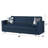 Rousselle Twin 88'' Upholstered Convertible Sofa-1796816595