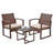 Auburntown Premium All-Weather Wicker 2 - Person Patio Conversation Set with Cushions-1831098189
