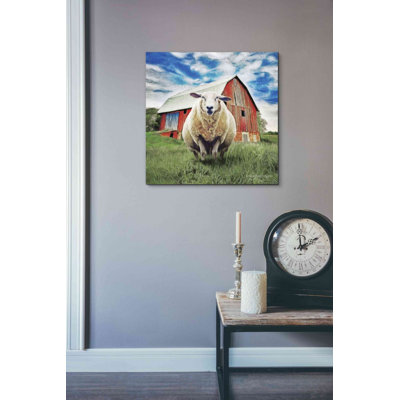 " Sunday Afternoon Sheep Pose " by Bluebird Barn Painting Print