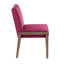 Chaise parsons rembourrée en velours bleu pierre Fonce-73284826-73284825