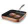 Gotham Steel Copper Cast Textured 10.5'' Nonstick Square Grill Pan with Stay Cool Handle