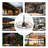 Zoyar 28" Outdoor Ceiling Fan with LED Lights-Waterproof, Plug in Caged Ceiling Fan with Lights for Pergola Canopy-767755845