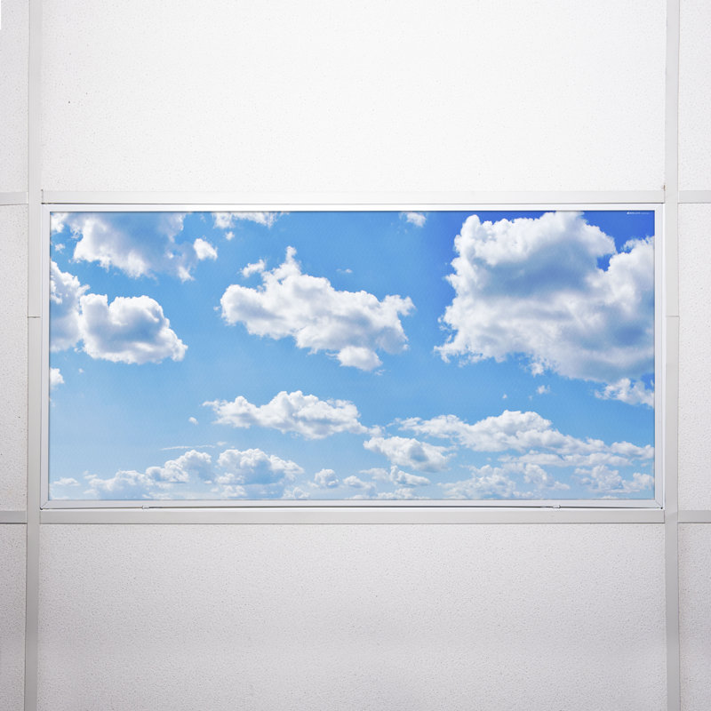 Octo Lights - Fluorescent Light Covers - Flexible Ceiling Light Diffuser Panels - Decorative Clouds - For Classrooms And Offices - 001