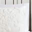 Housse de couette 3 pièces en chenille de coton blanc pour lit double / grand, Shabby Chic avec boutons et attaches en double / grand-127368181-127368183