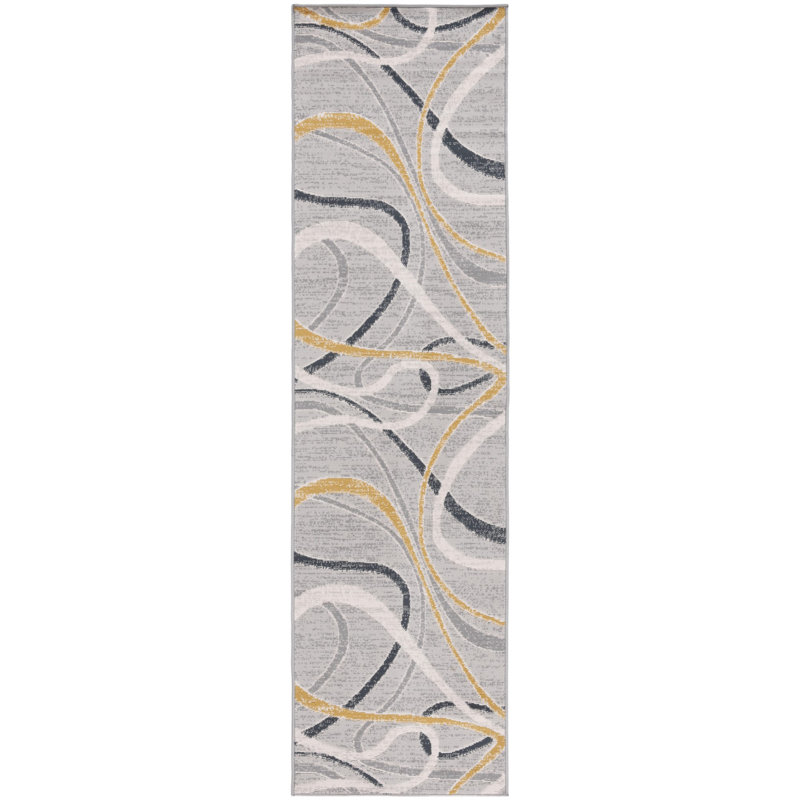 Henrieke Performance Abstract Rug, Runner 2'2" x 8'