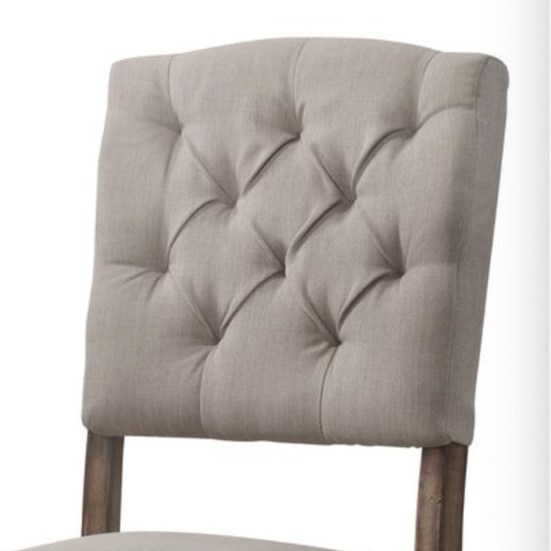 Ensemble de 2 chaises d'appoint en lin Bernard