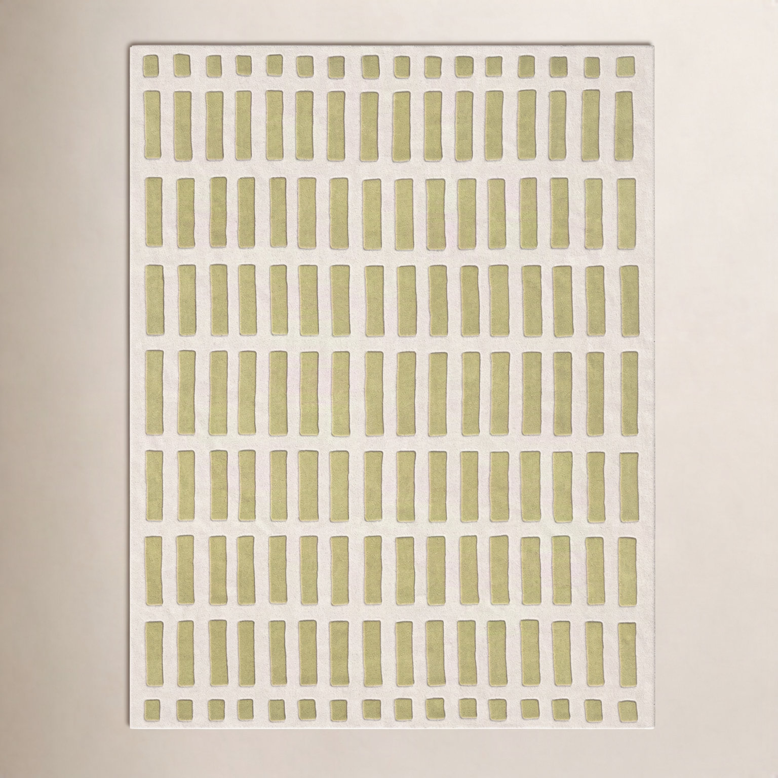 Jason Wu Hand-Woven Geometric Olive Rug, Rectangle 8' x 10'