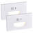 Hardwired White Motion Sensing Led Stair Light With Motion And Photocell Sensor 2 Pack