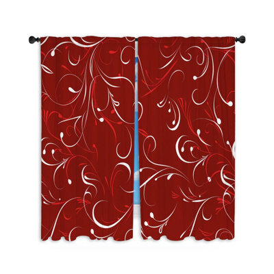 Paire de rideaux obscurcissant en polyester Caitlan