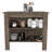 Cala 3-Shelf Wooden Kitchen Island-2031688390