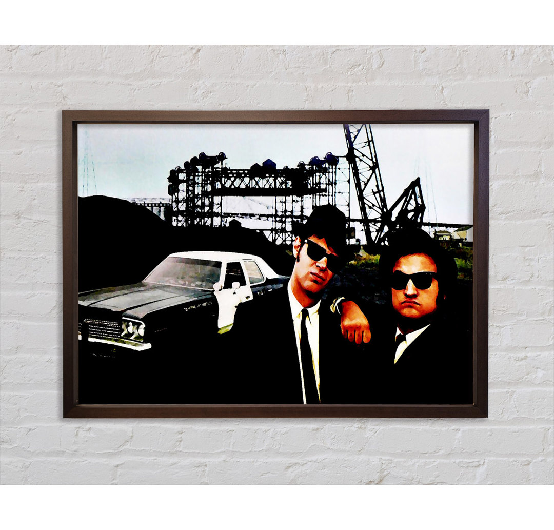 The Blues Brothers Police Car - Einzelbildrahmen Kunstdrucke auf Leinwand