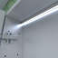 24" W X 30" H Rectangular Silver Aluminum Recessed/Surface Mount Left Medicine Cabinet With Mirror LED And Clock