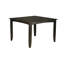 Ensemble de salle à manger 5 pièces à hauteur de comptoir comprenant une table carrée avec piédestal et 4 chaises de cuisine, 54 x 54 pouces, cappuccino-129910329-129910326-98589825