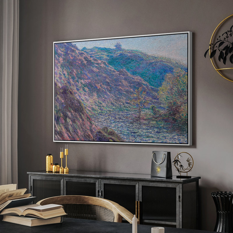 «Vintage Landscape -CLIX» sur toile, Blanc, H 17 po x l 25 po