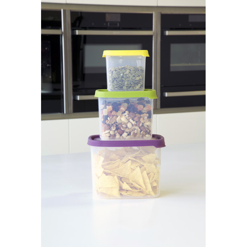 Wham Seal It 3 Piece Rectangular Container Food Storage Set (430ml, 1L 2.1L)