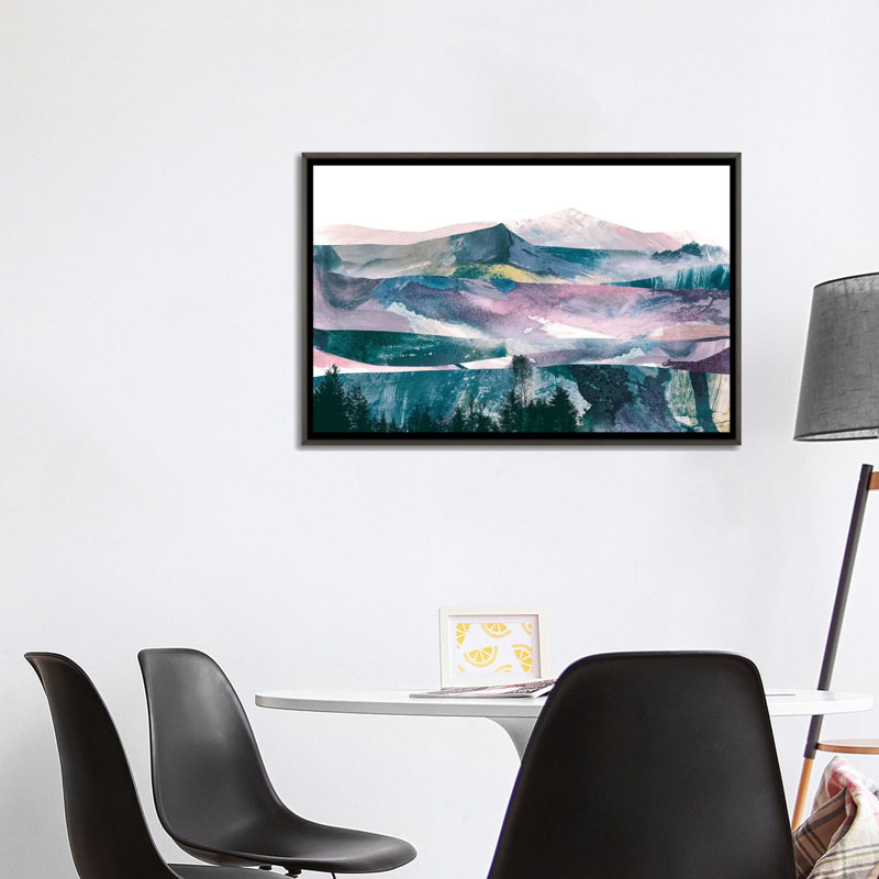 « rose range » par dan hobday-print, Toile encadrée de bois rustique foncé, H 26 po x l 40 po x 1,5 po